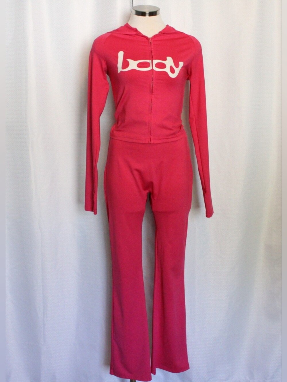 Body by Raven Tracy Hot Pink Velour Track Suit Set – Medium